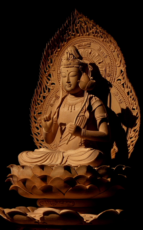 势至菩萨像 | 特注の仏像贩売・仏像雕刻の専门店の仏像雕刻原田