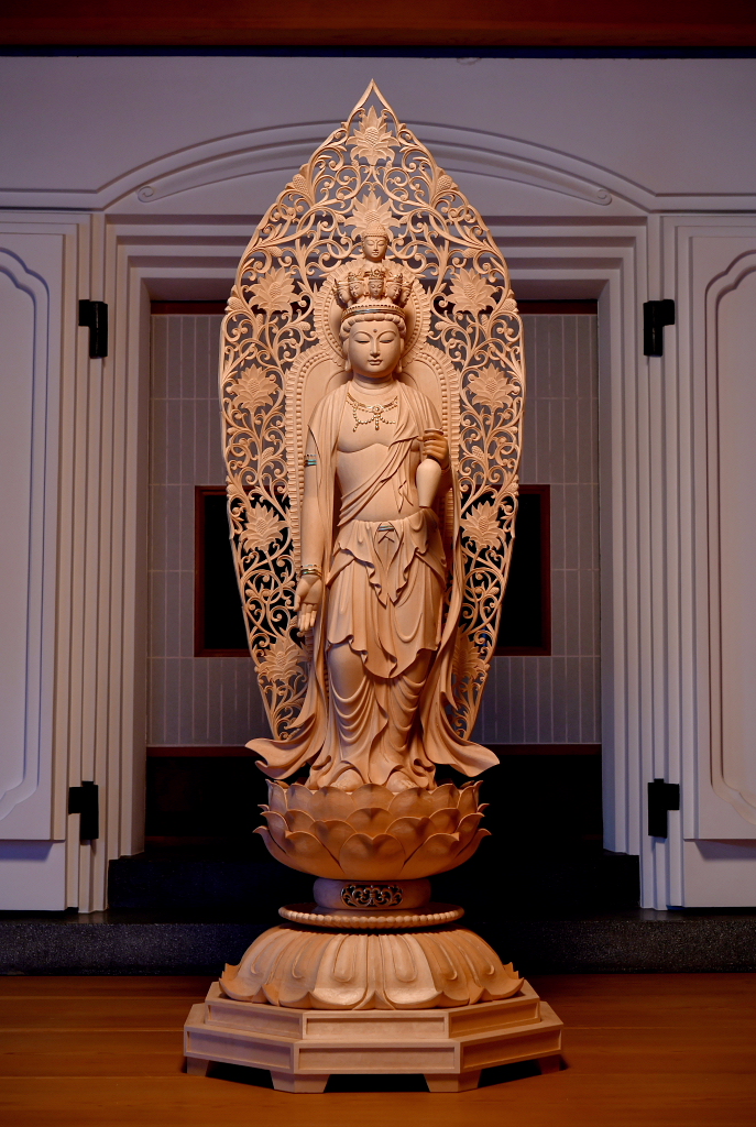 特注の仏像販売 仏像彫刻の専門店の仏像彫刻原田 観音菩薩像