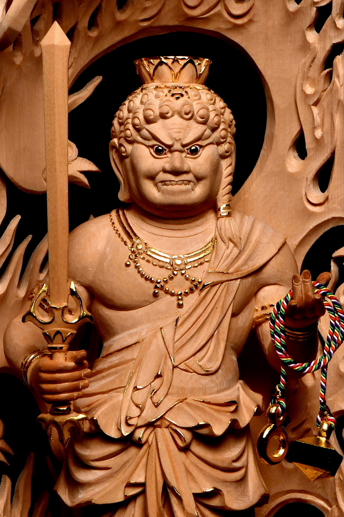 特注の仏像販売 仏像彫刻の専門店の仏像彫刻原田 不動明王像